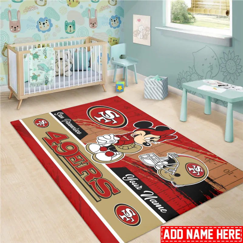 San Francisco 49ers Rectangle Rug Design