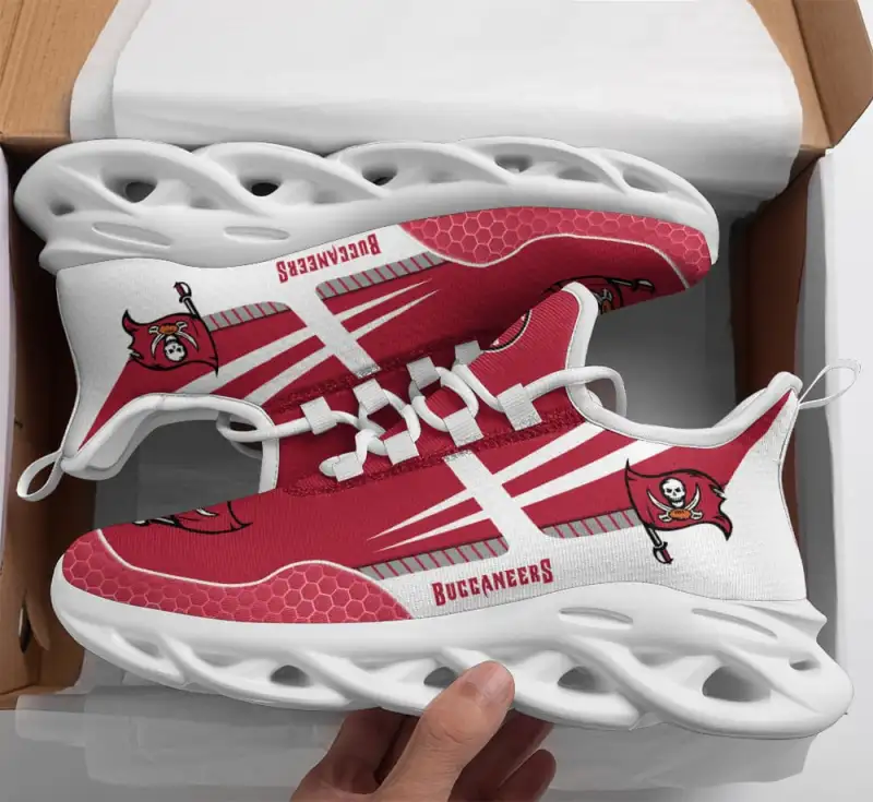 Tampa Bay Buccaneers Yezy Running Sneakers Front View