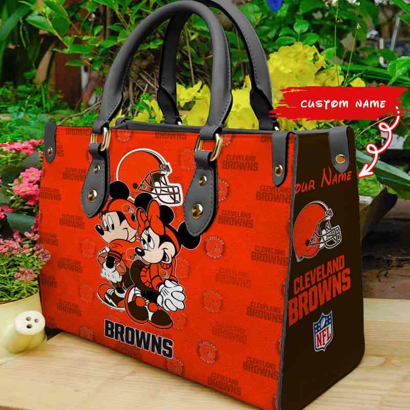 Cleveland Browns Leather Hand Bag