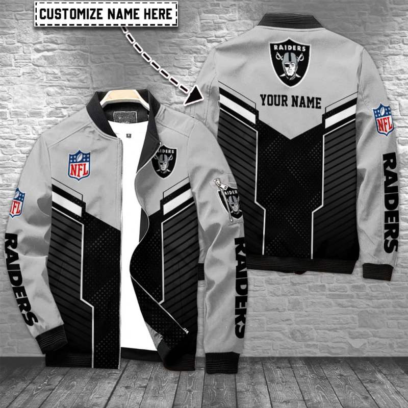 Las Vegas Raiders Bomber Jacket Image 1