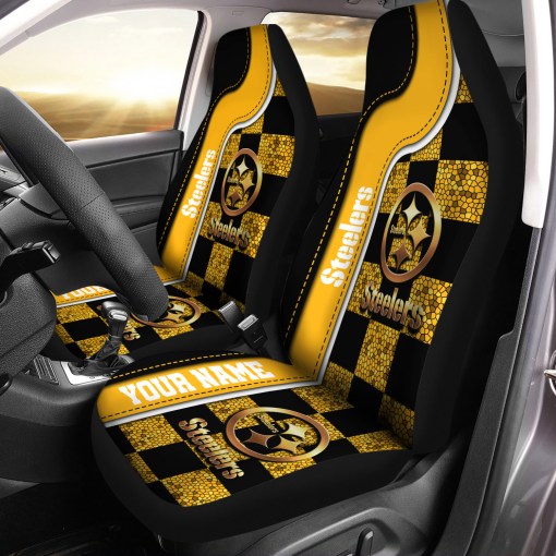 Pittsburgh Steelers Personalized Car Seat Covers
