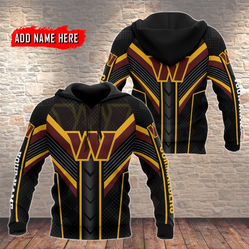 Washington Commanders Personalized Hoodie Back