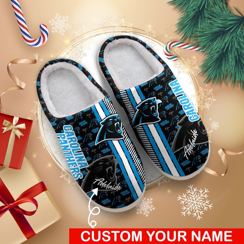 Carolina Panthers Personalized Slipper