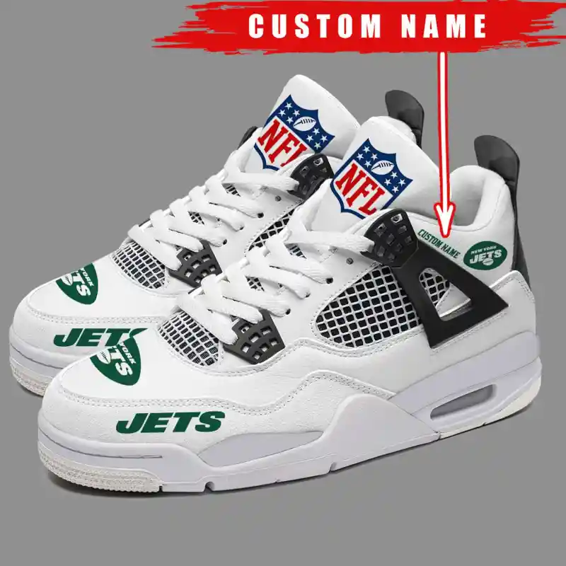 New York Jets AJ4 Sneaker White