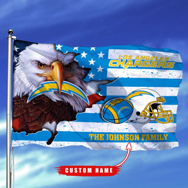 Los Angeles Chargers Flag Custom Design