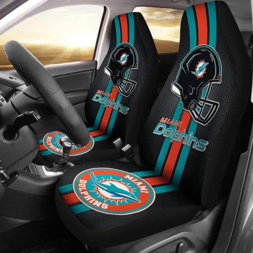 Miami Dolphins Car Seat Cover - Front View
