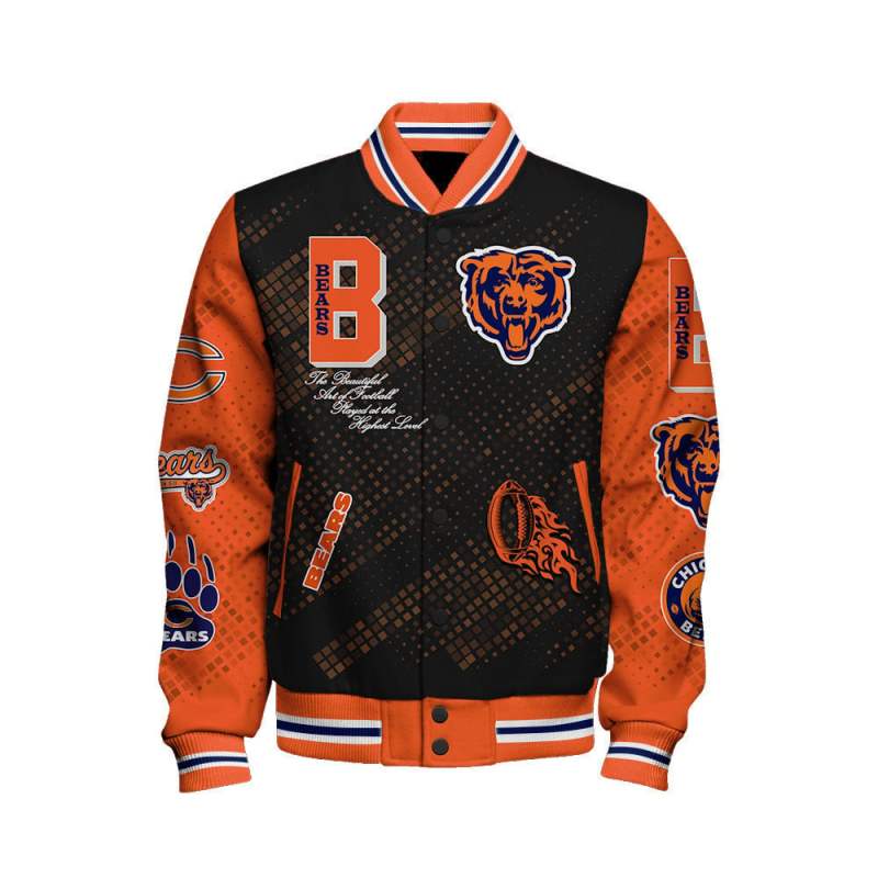 Chicago Bears Unisex Varsity Jacket Image 2