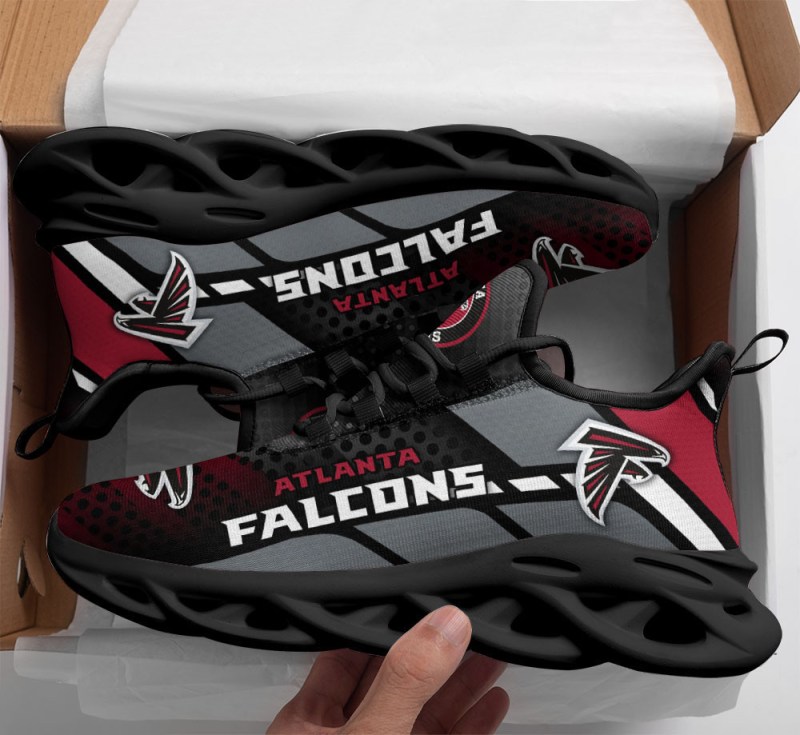 Atlanta Falcons Yezy Running Sneakers Back View