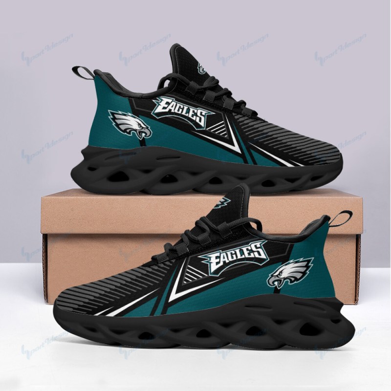Philadelphia Eagles Yezy Running Sneakers Side View