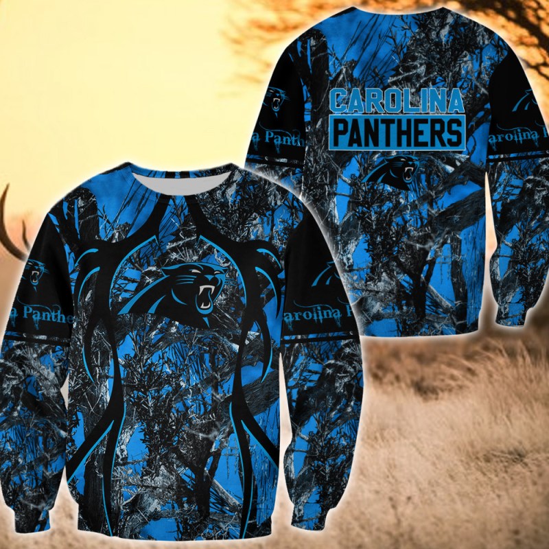 Carolina Panthers All Over Printed Sweater in Action
