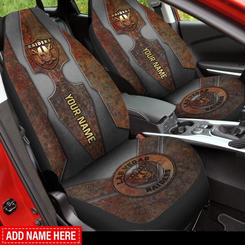 Las Vegas Raiders Personalized Car Seat Covers