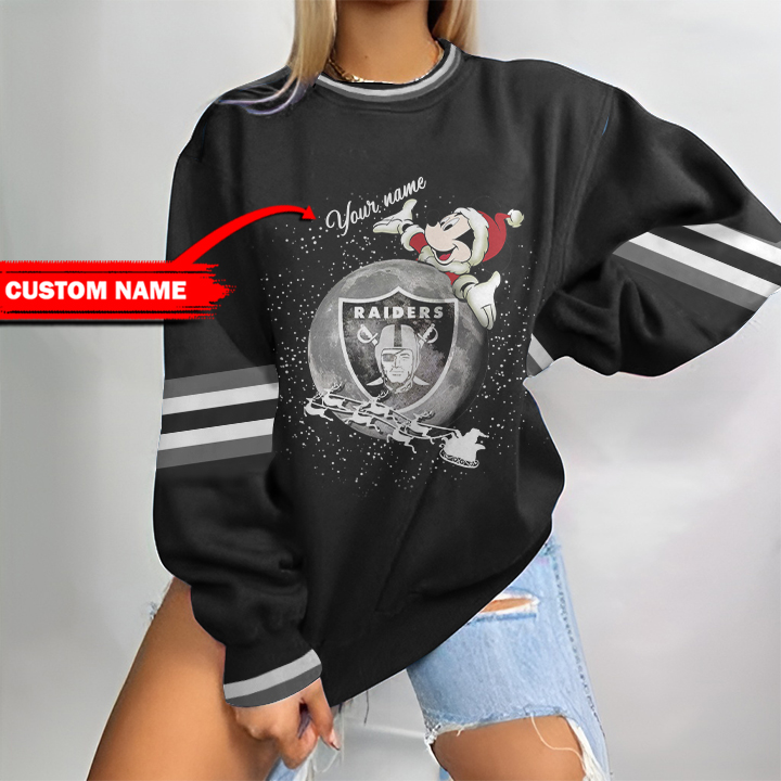Las Vegas Raiders Personalized Round Neck Sweatshirt