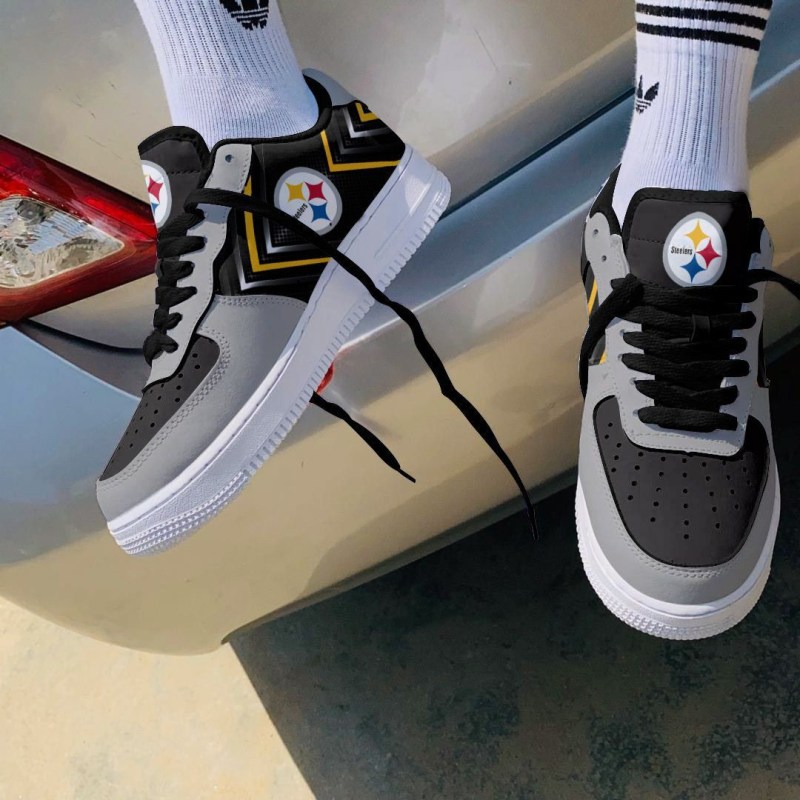 Pittsburgh Steelers AF1 Shoes Back View