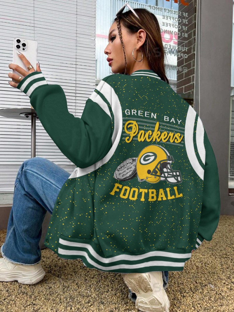 Green Bay Packers Varsity Jacket Detail