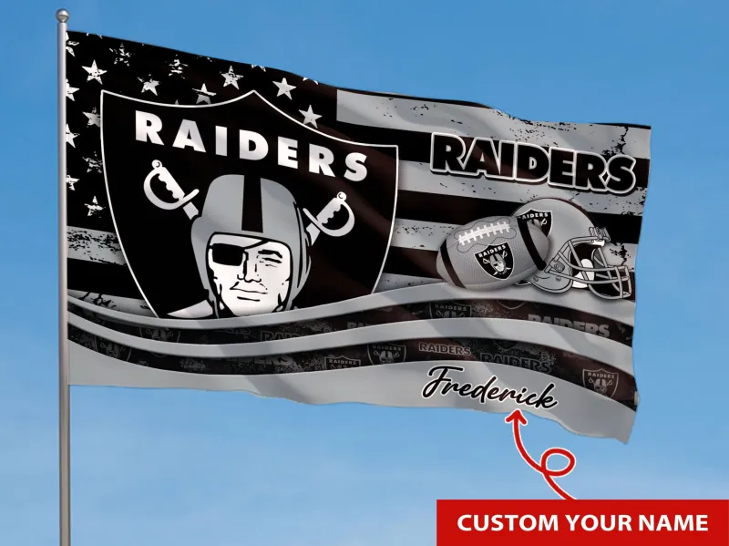 Las Vegas Raiders Personalized Flag 24