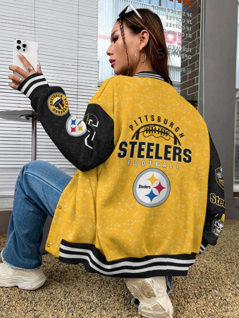 Pittsburgh Steelers Varsity Jacket Image 2