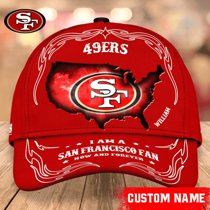 San Francisco 49ers Baseball Cap Custom Name 1