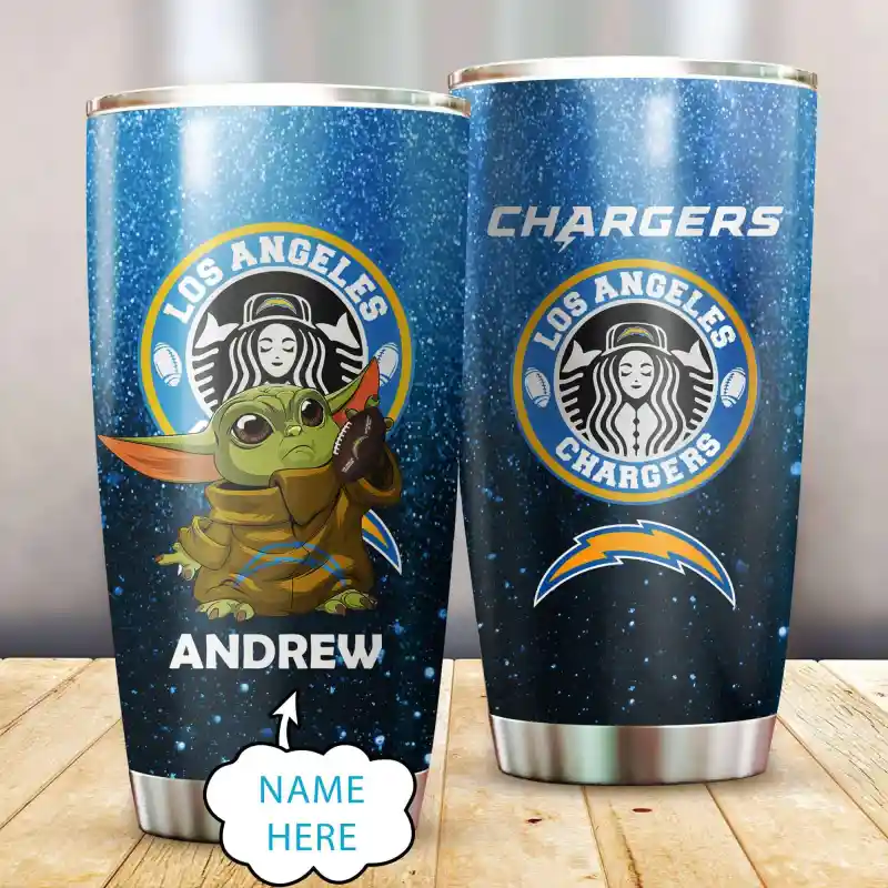 Chargers Tumbler Front View