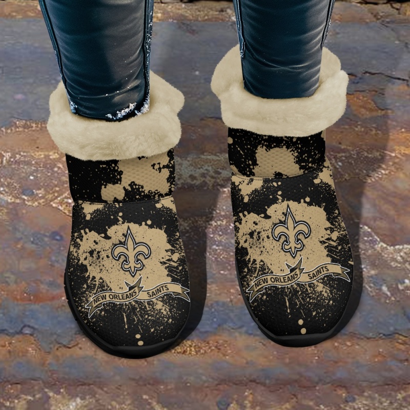 New Orleans Saints Comfy Winter Snow Boots 2