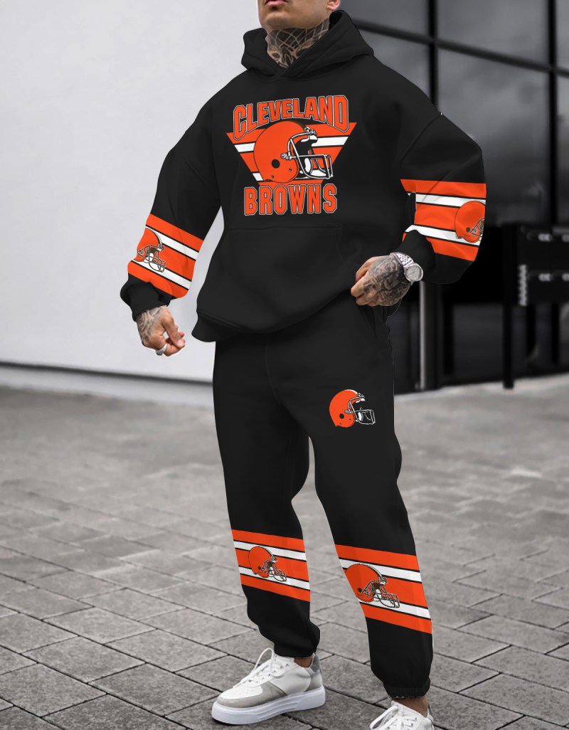 Cleveland Browns Combo Pullover Hoodie and Sweatpants