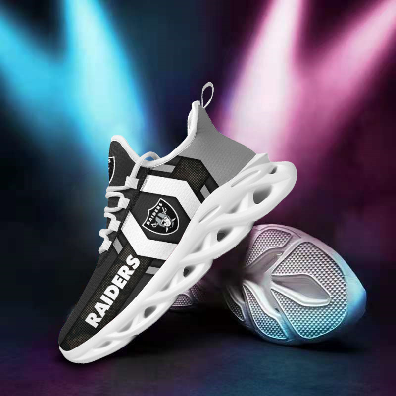 Las Vegas Raiders Yezy Running Sneakers Back View