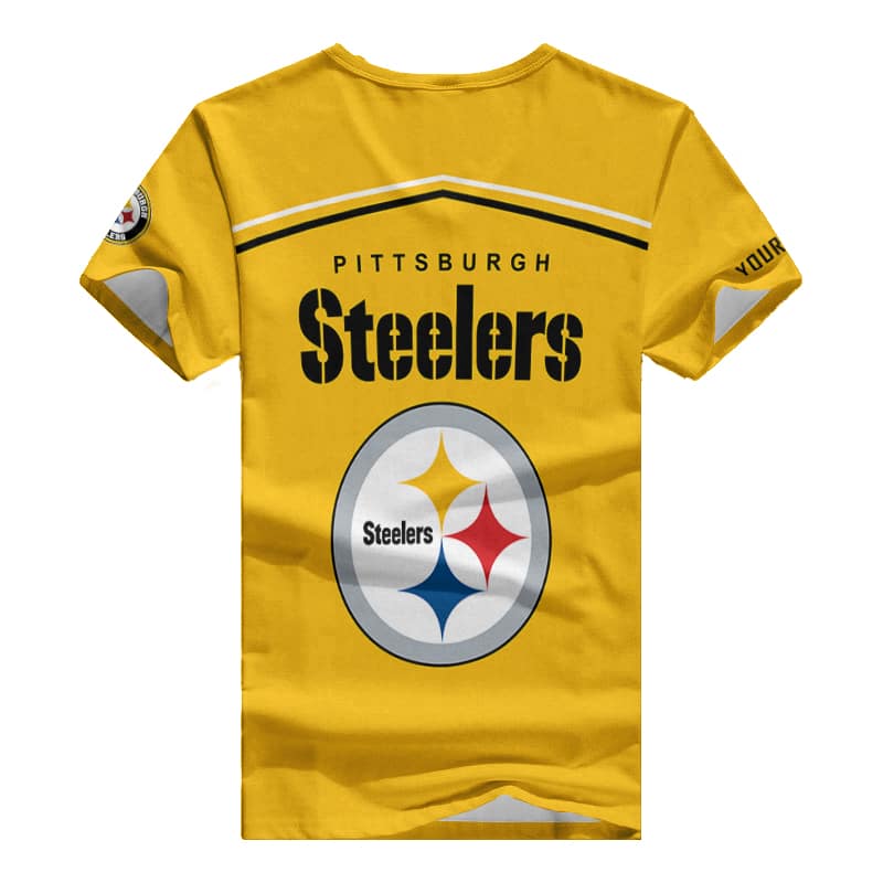 Pittsburgh Steelers V-neck T-shirt 2