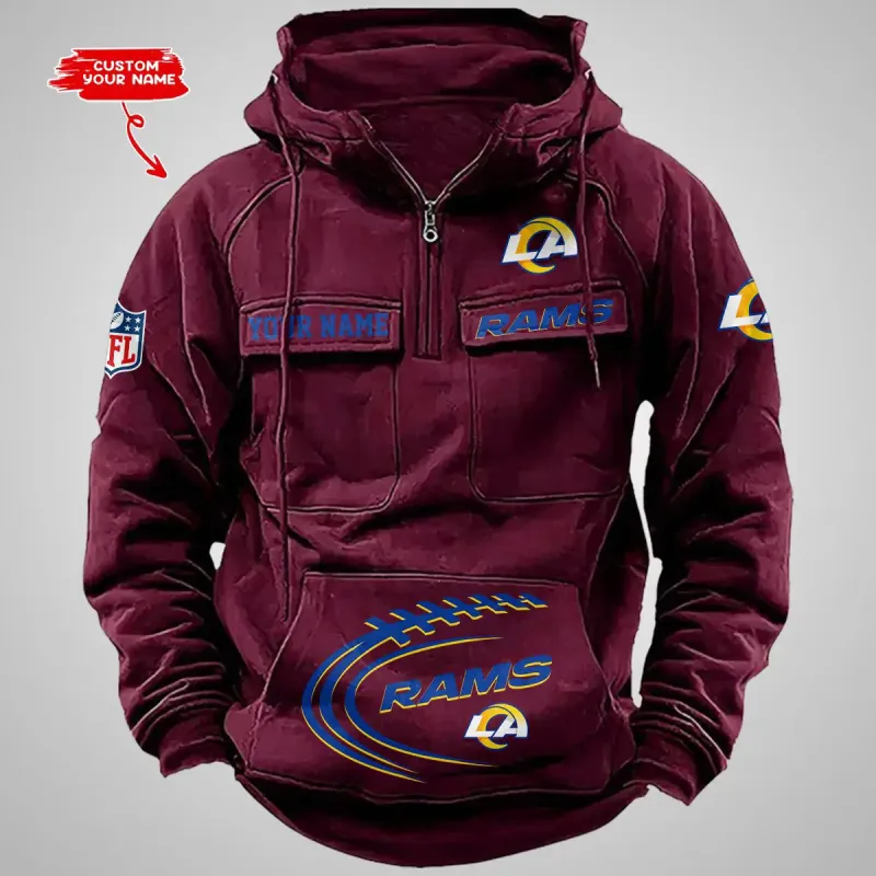 Multi-Pockets Zip Hoodie