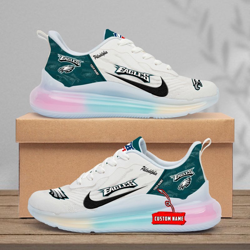 Philadelphia Eagles Rainbow Cushion Running Shoes