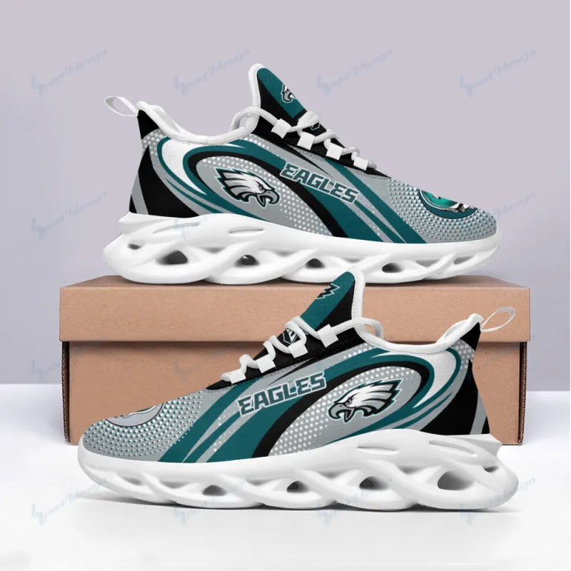 Philadelphia Eagles Yezy Running Sneakers Back View