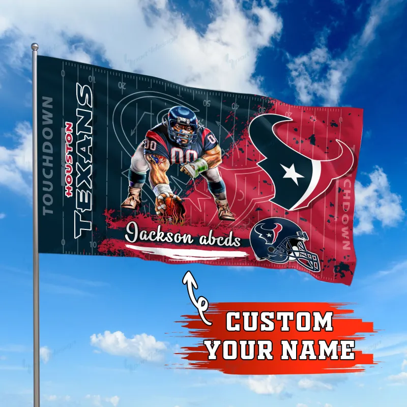Houston Texans Personalized Flag