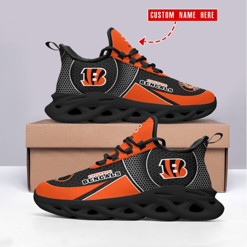 Cincinnati Bengals Personalized Yezy Running Sneakers