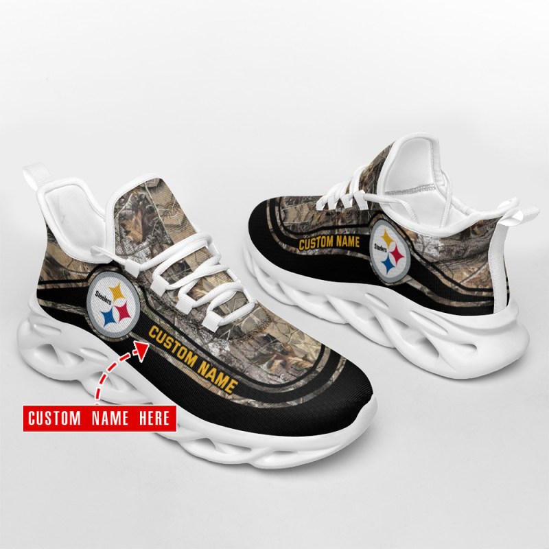 Pittsburgh Steelers Sneakers Side View