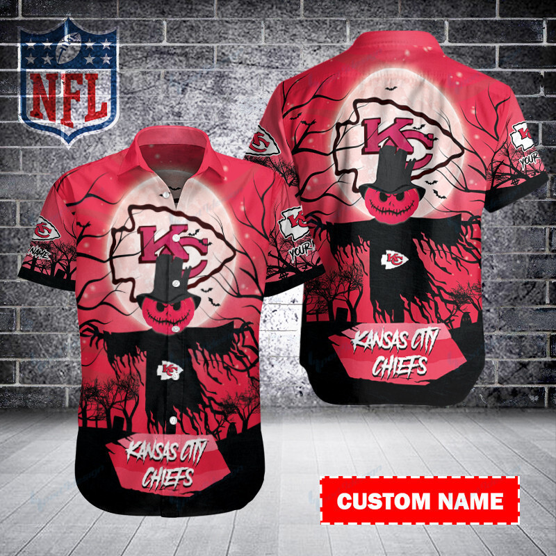 Kansas City Chiefs Personalized Button Shirt