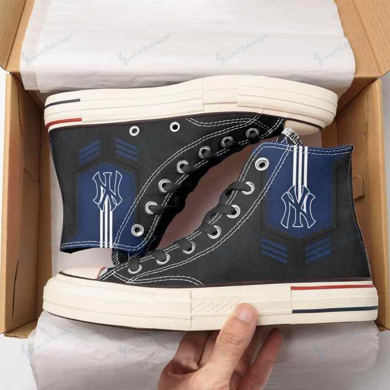 New York Yankees High Top Canvas Shoes 4
