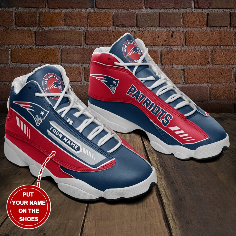 New England Patriots Personalized AJD13 Sneakers