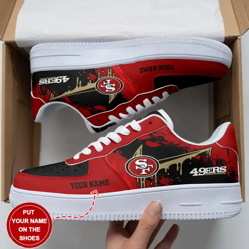 San Francisco 49ers Personalized AF1 Shoes