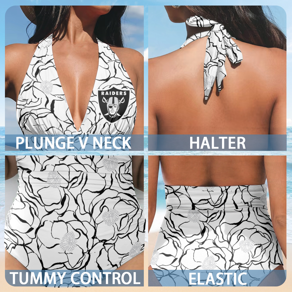 Las Vegas Raiders Swimsuit Back View