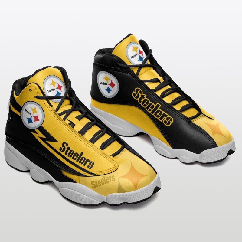 Pittsburgh Steelers Air JD13 Sneakers Front View