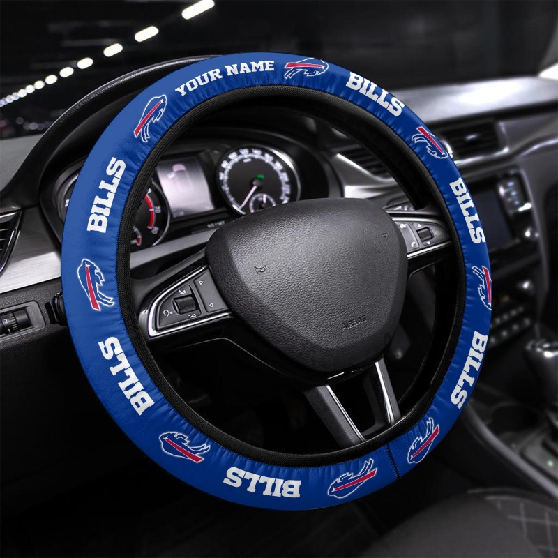 Buffalo Bills Personalized Steering Wheel Cover