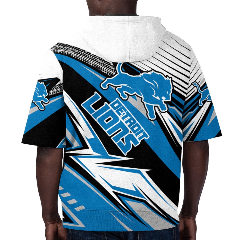 Detroit Lions Short Sleeve Hoodie