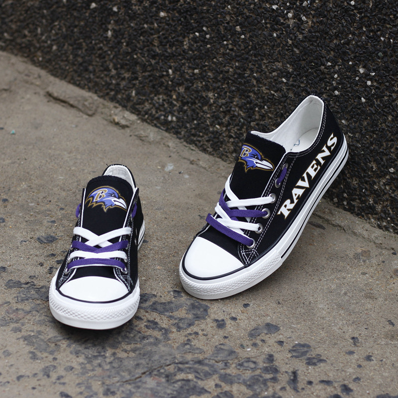 Baltimore Ravens Sneakers Side View