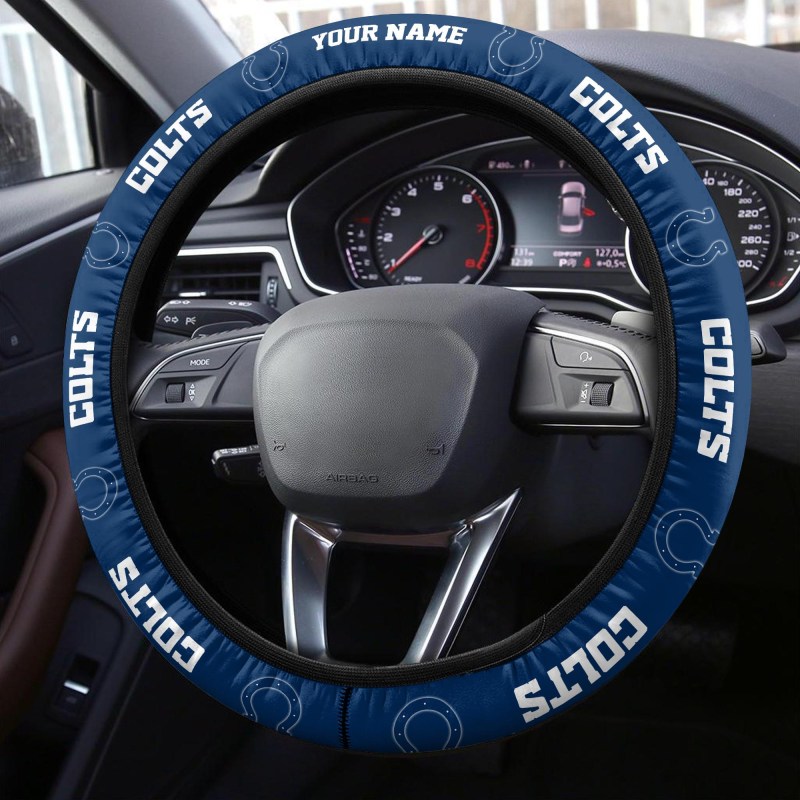 Indianapolis Colts Steering Wheel Cover