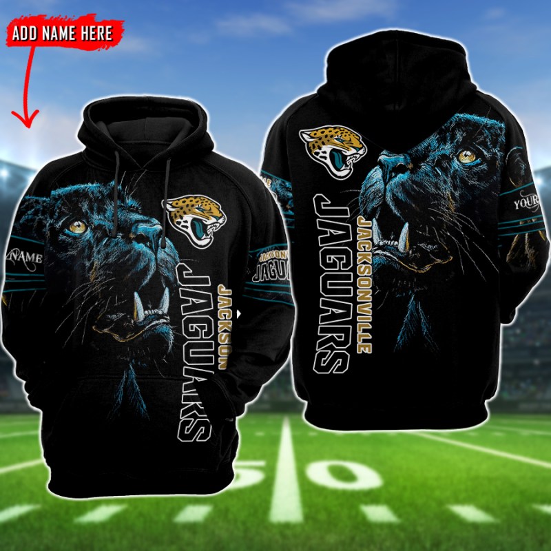 Jacksonville Jaguars Personalized Hoodie Image 2