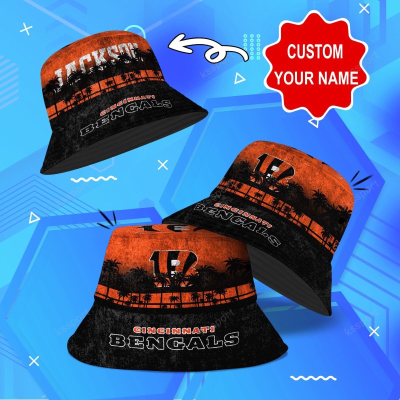 Cincinnati Bengals Personalized Bucket Hat