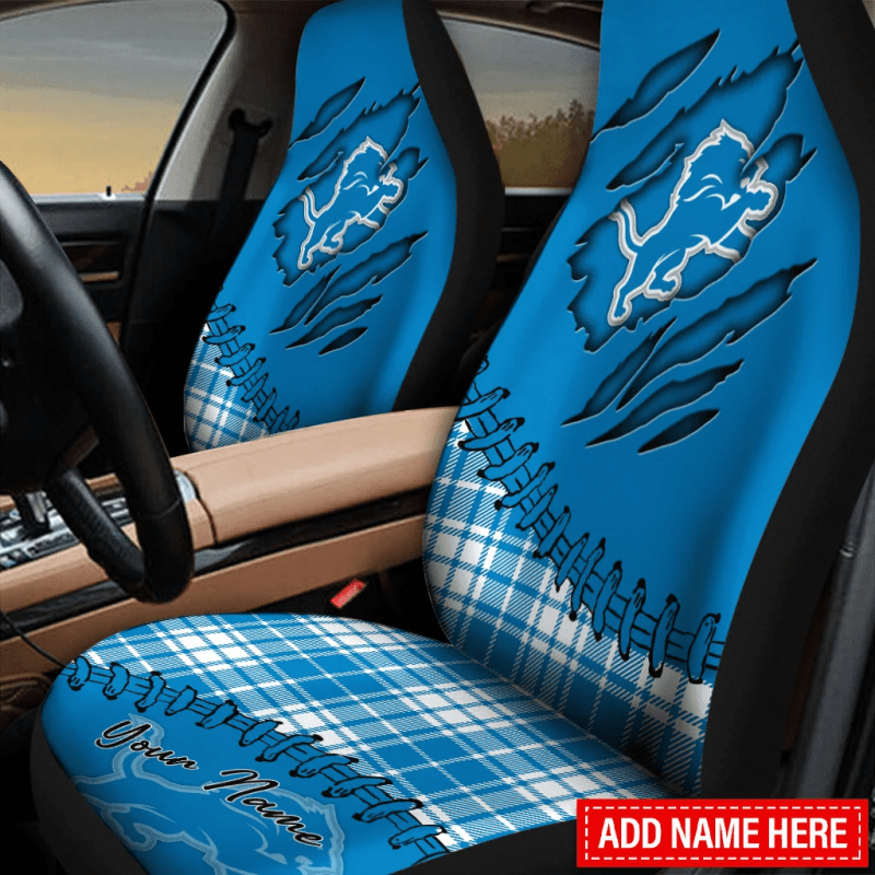 Detroit Lions Personalized Car Seat Covers
