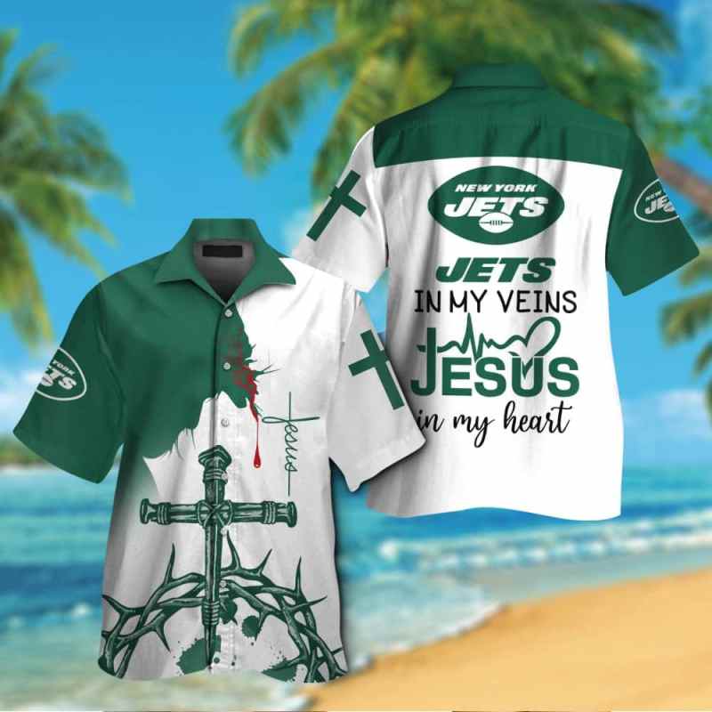 New York Jets Button Shirt