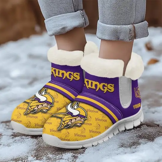 Minnesota Vikings Comfy Snow Boots