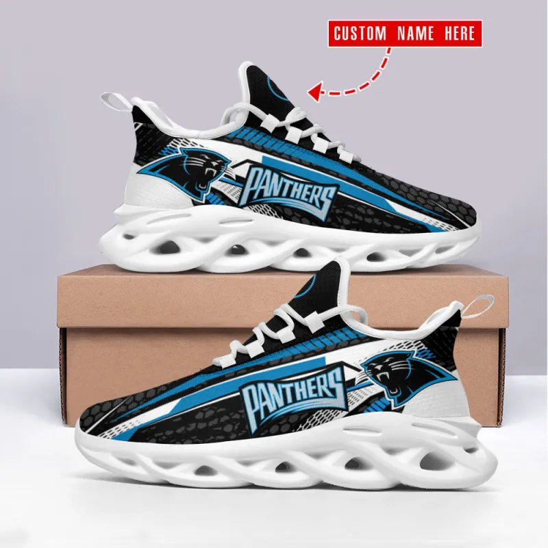 Carolina Panthers Yeezy Sneakers Top View