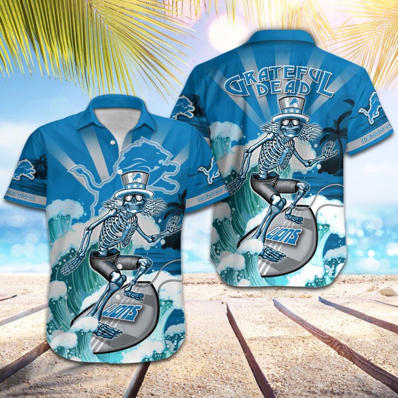 Detroit Lions Button Shirt Sizing Chart