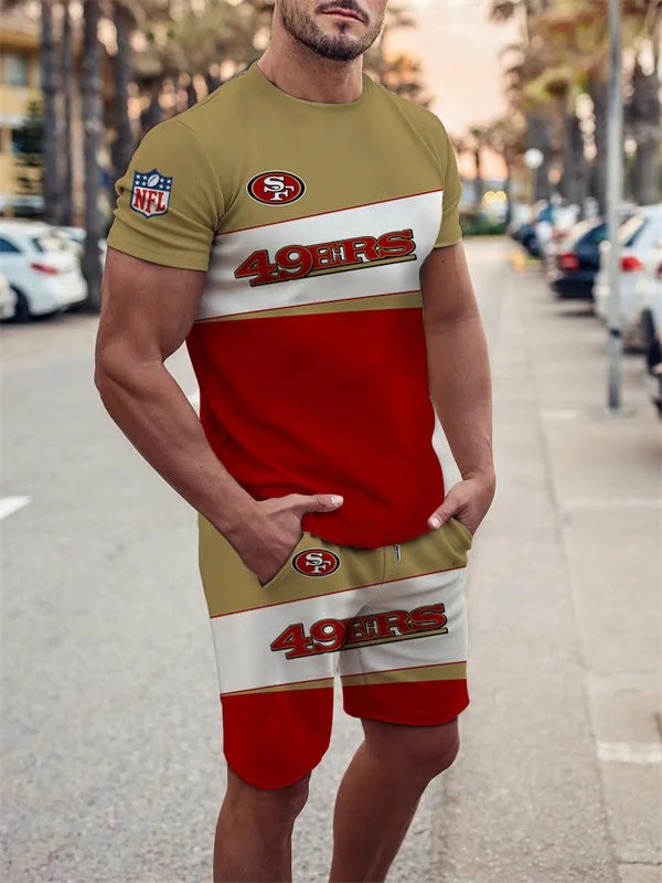 San Francisco 49ers T-Shirt and Shorts - Game Day Outfit